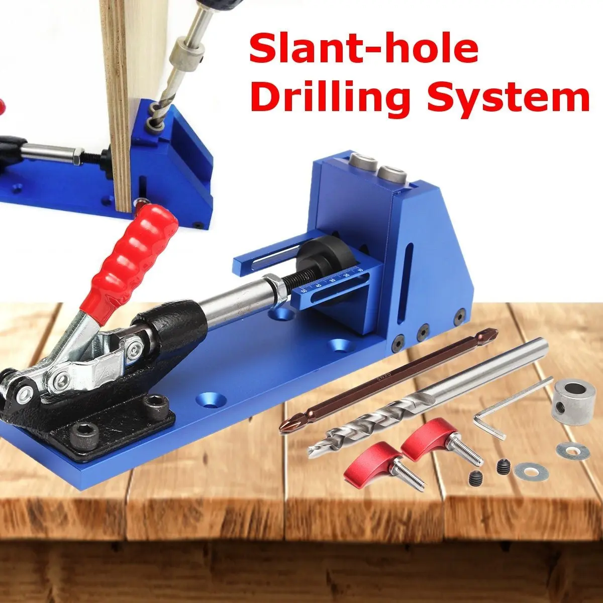 Oblique Pro Pocket Hole Jig Drill Guide Joinery 